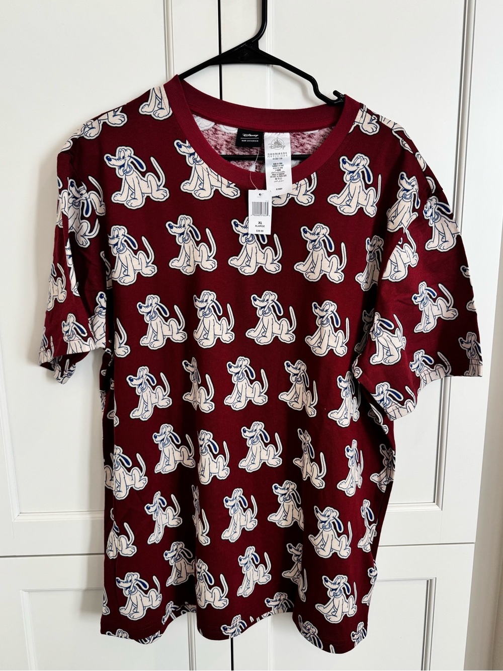 Our Universe Disney Pluto Graphic Tee Graphic Short Sleeve Tee in Red XL NWT